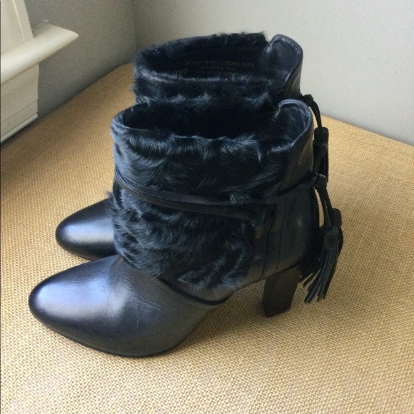 Ralph Lauren purple label shearling tassel booties 2013 runway - Picture 3 of 7